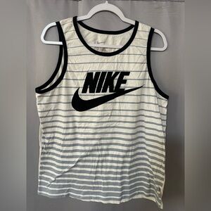 Nike Striped Logo Tank Top Men’s Large Sleeveless Athletic